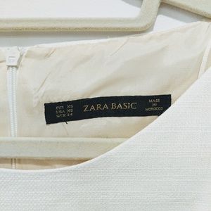 NWT Zara white tweed dress size XS